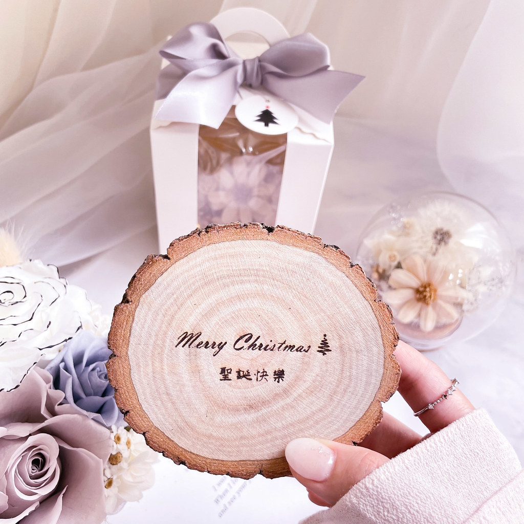 純白蒲公英玻璃罩 乾燥花 永生花 夜燈 聖誕禮物 客製化禮物聖誕 - 乾燥花/永生花 - 植物．花 白色