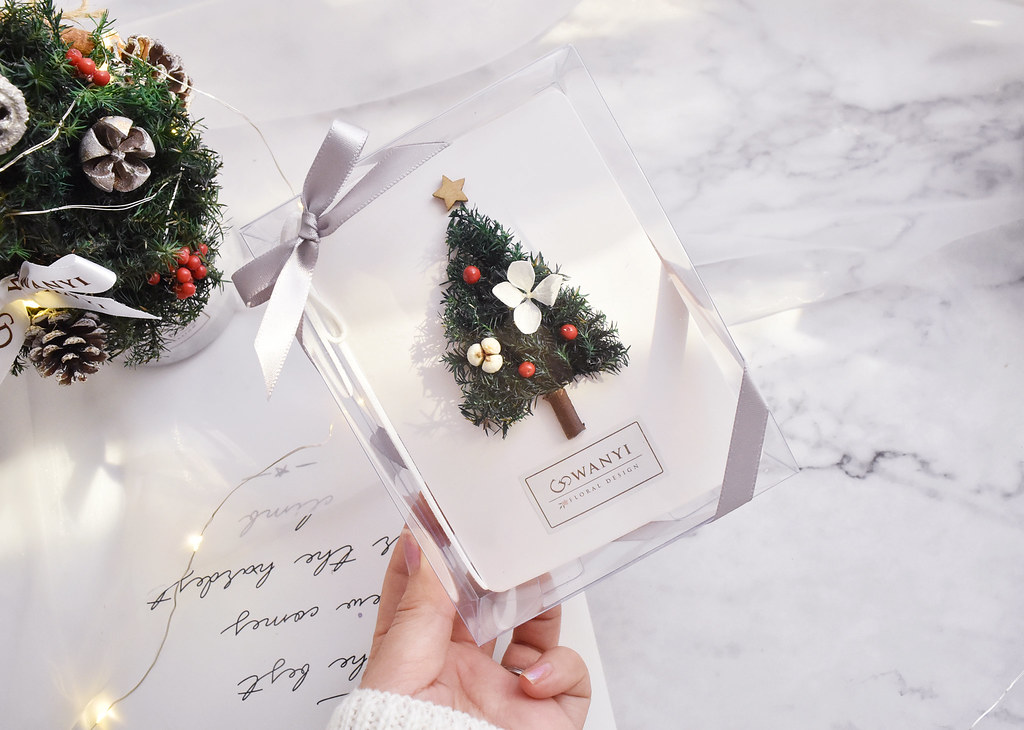 聖誕樹 聖誕花圈   乾燥花卡片 聖誕節 新春 麋鹿卡片 聖誕禮物 - 卡片/明信片 - 植物．花 紅色