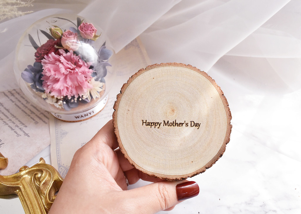 玫瑰花/康乃馨玻璃罩  乾燥花 永生花 夜燈 婚禮 母親節禮物 畢業 - 乾燥花/永生花 - 植物．花 多色